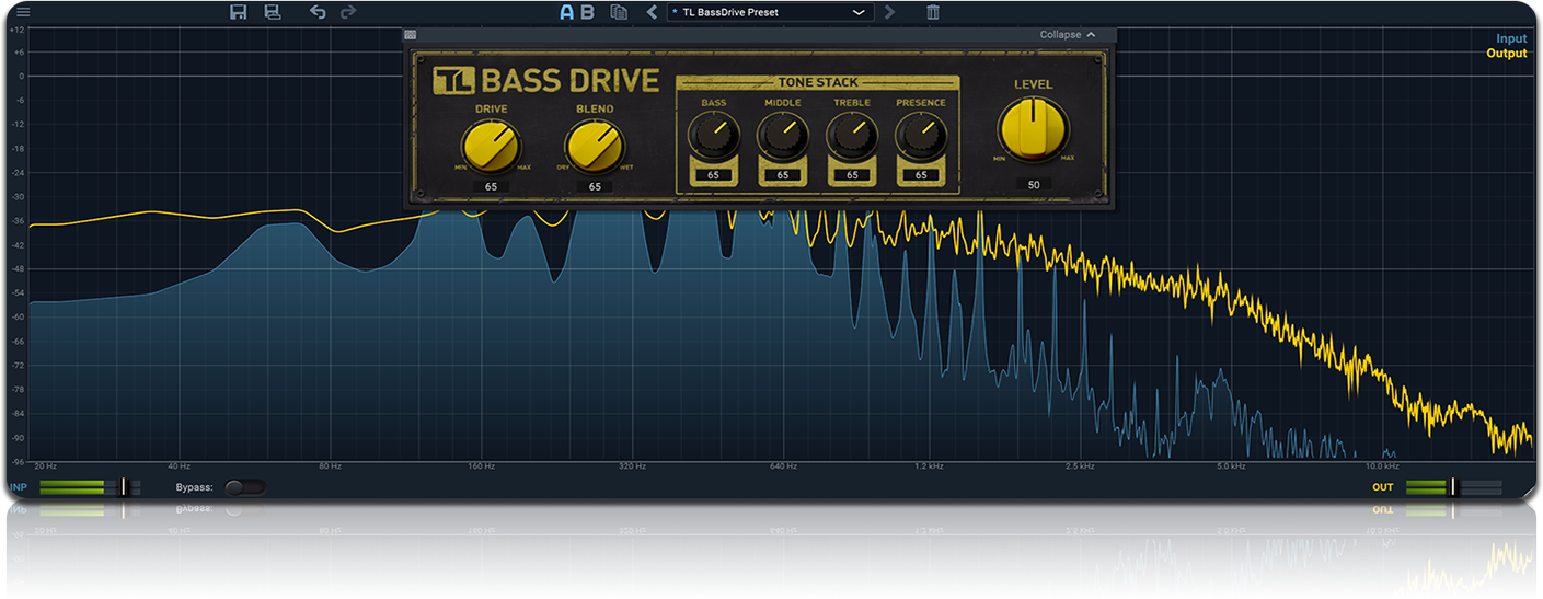 Обновленный визуальный интерфейс с функцией A/B | TL BassDrive